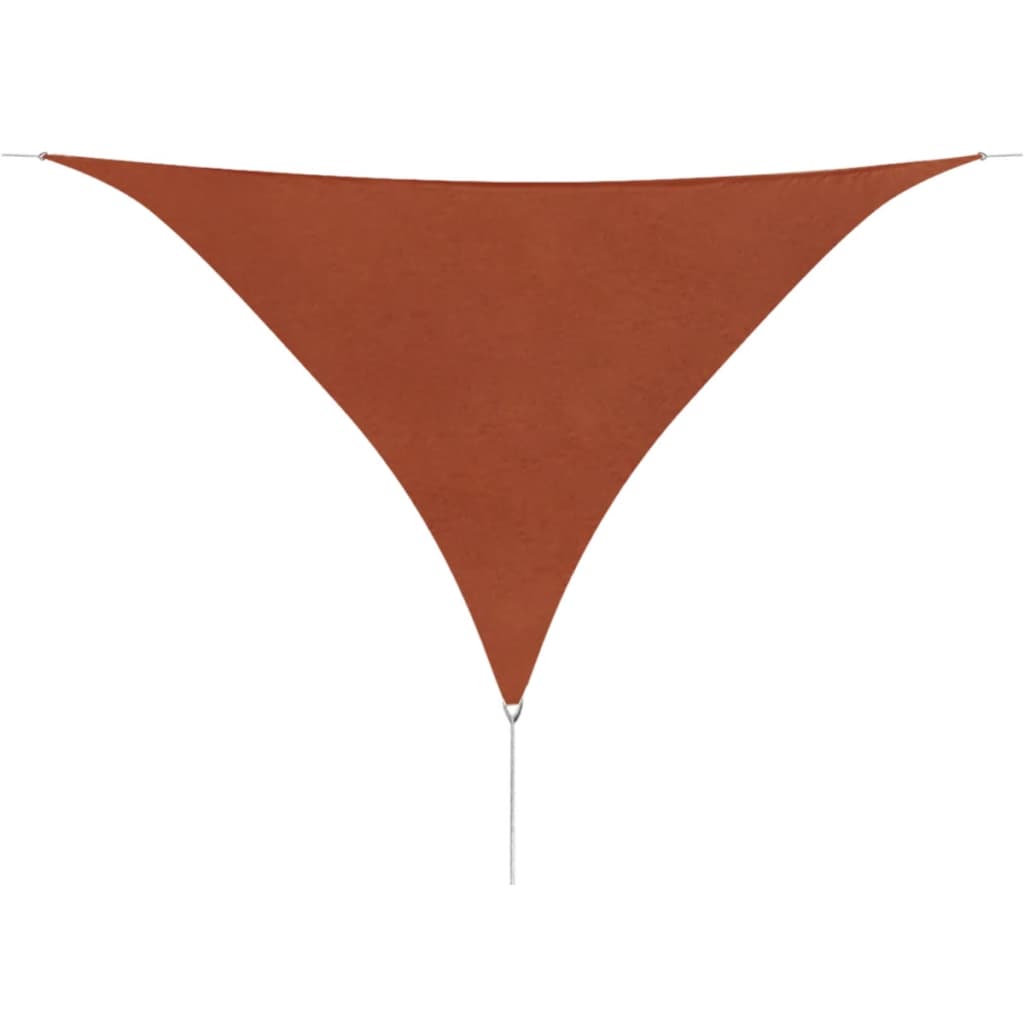 vidaXL Sonnensegel Oxford-Gewebe Dreieckig 5x5x5 m Terrakotta-Rot