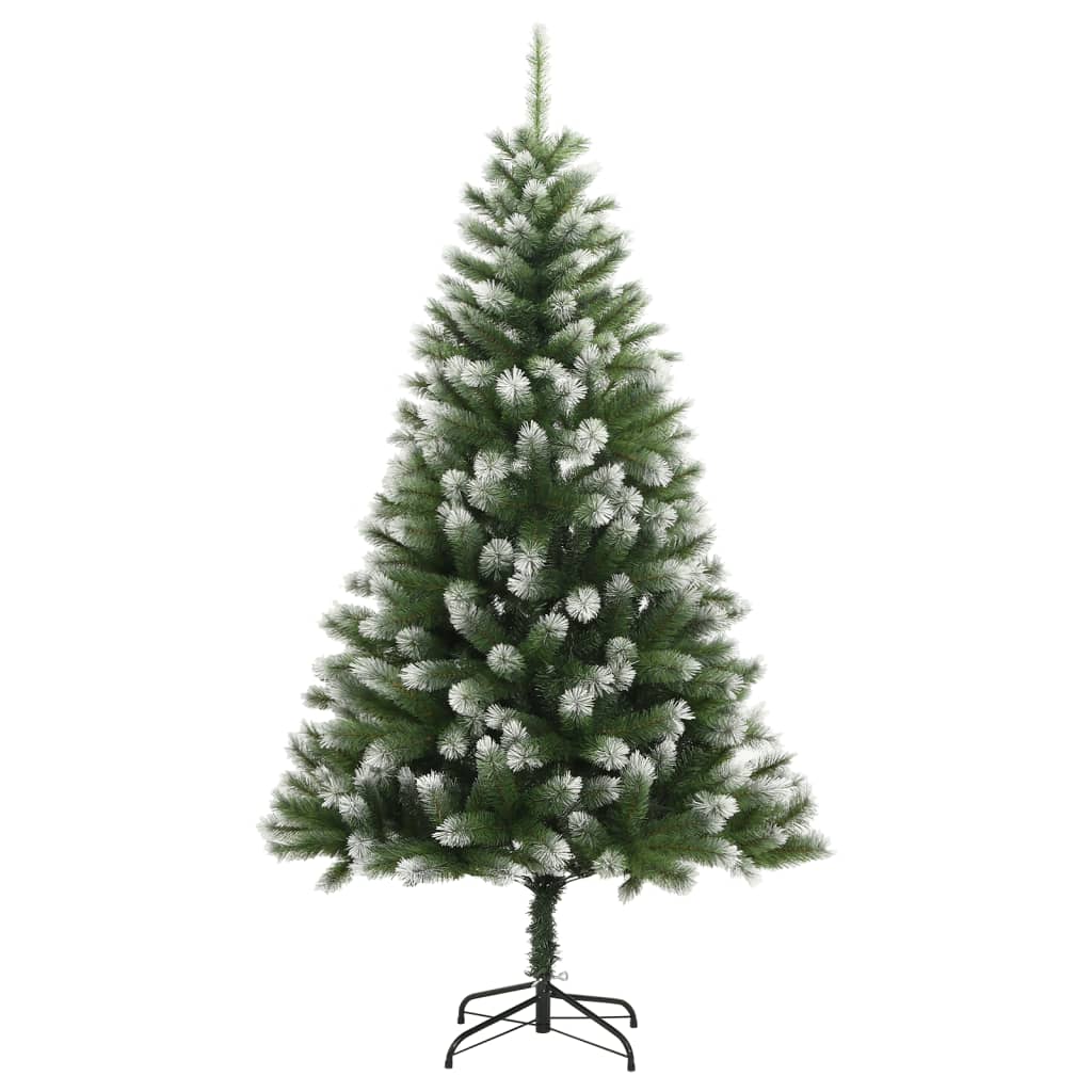 vidaXL Künstlicher Weihnachtsbaum Klappbar Beschneit 150 cm