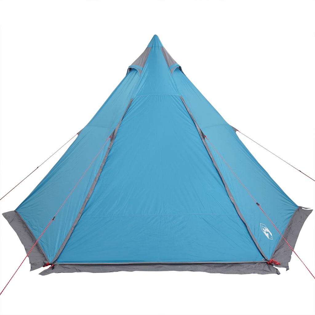 vidaXL Tipi-Familienzelt 6 Personen Blau Wasserdicht