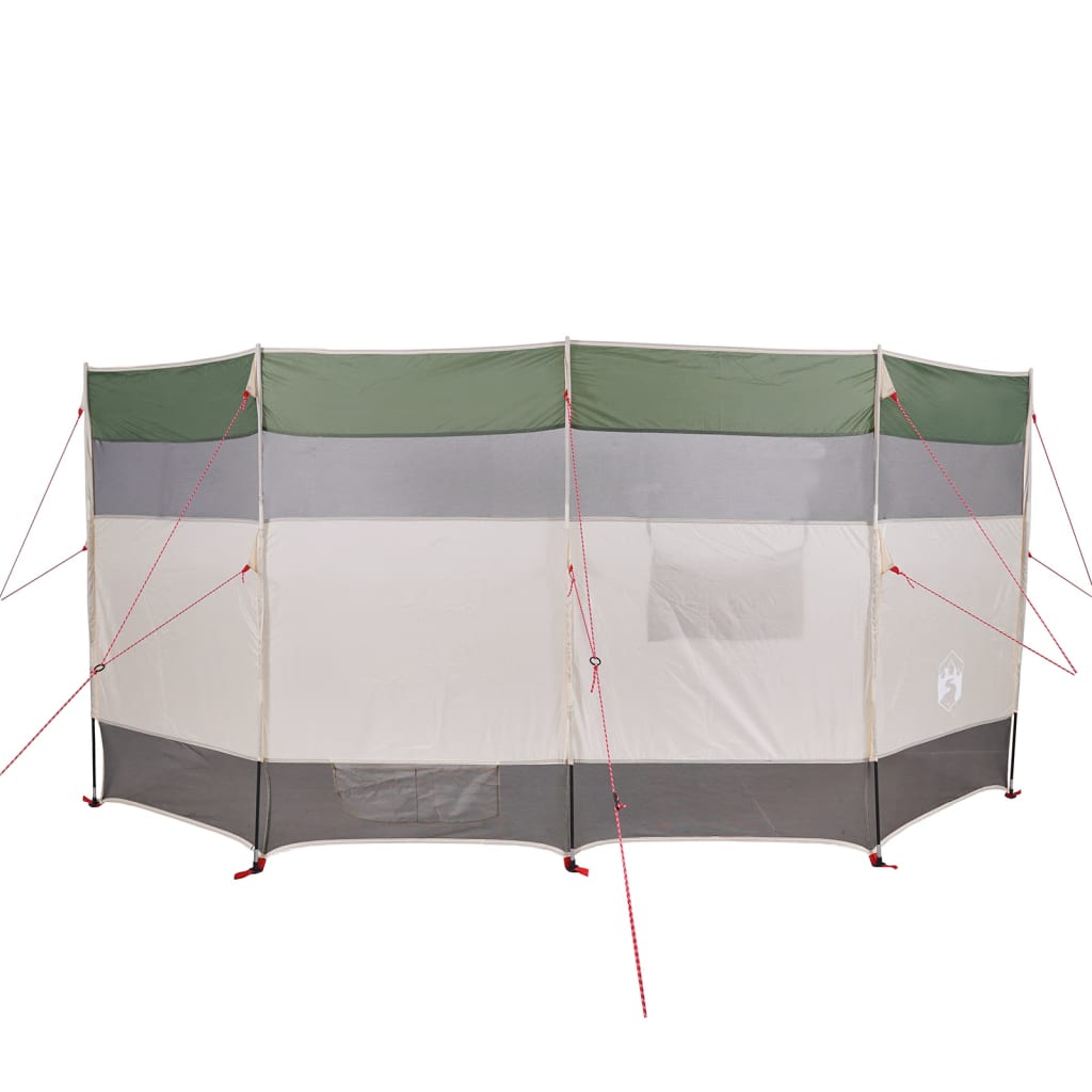 vidaXL Camping-Windschutz Grün 366x152x152 cm Wasserdicht