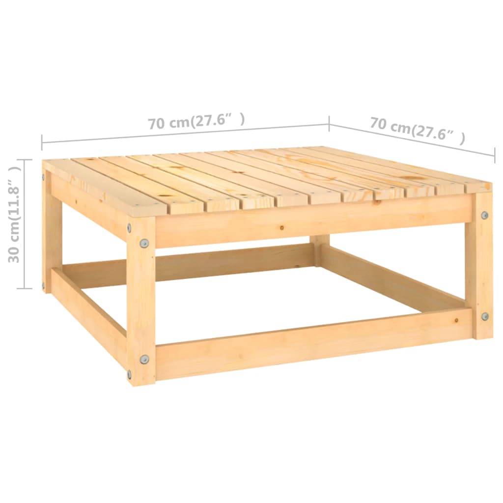 vidaXL 6-tlg. Garten-Lounge-Set mit Kissen Massivholz Kiefer