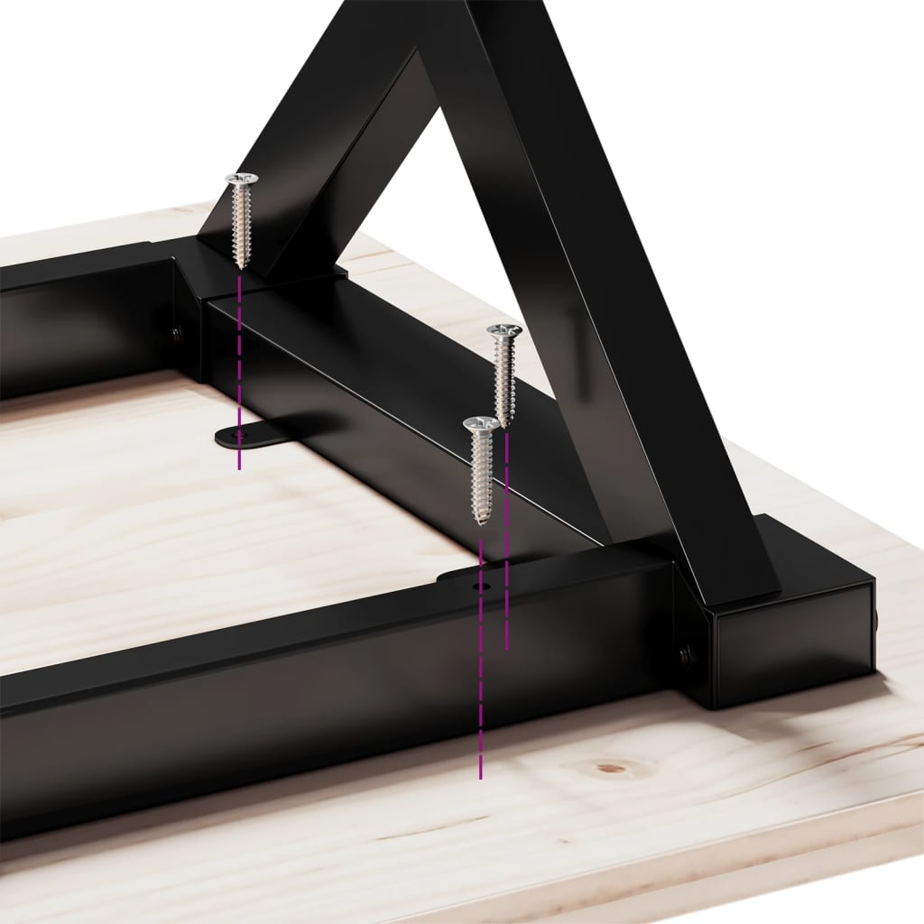 vidaXL Esstisch-Gestell in X-Form 60x60x73 cm Gusseisen