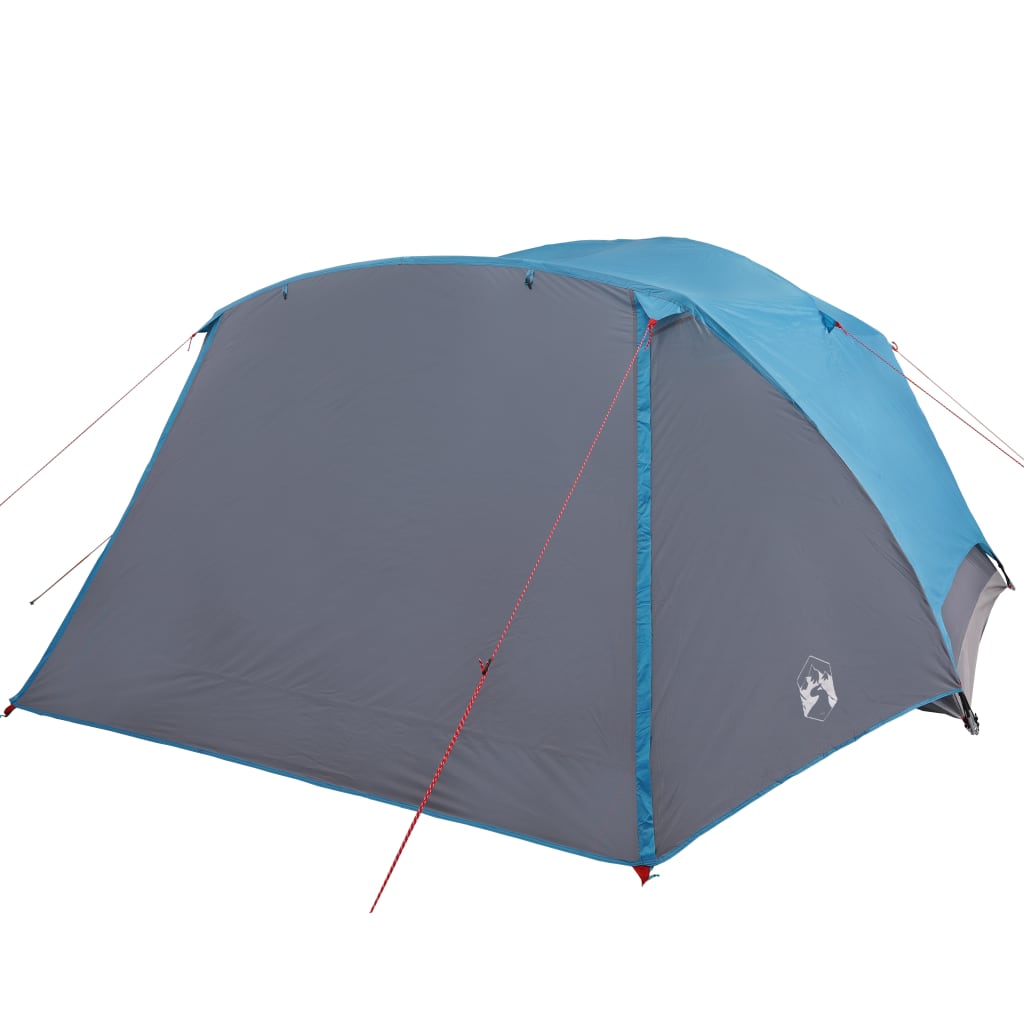 vidaXL Campingzelt mit Vorzelt 4 Personen Blau Wasserdicht