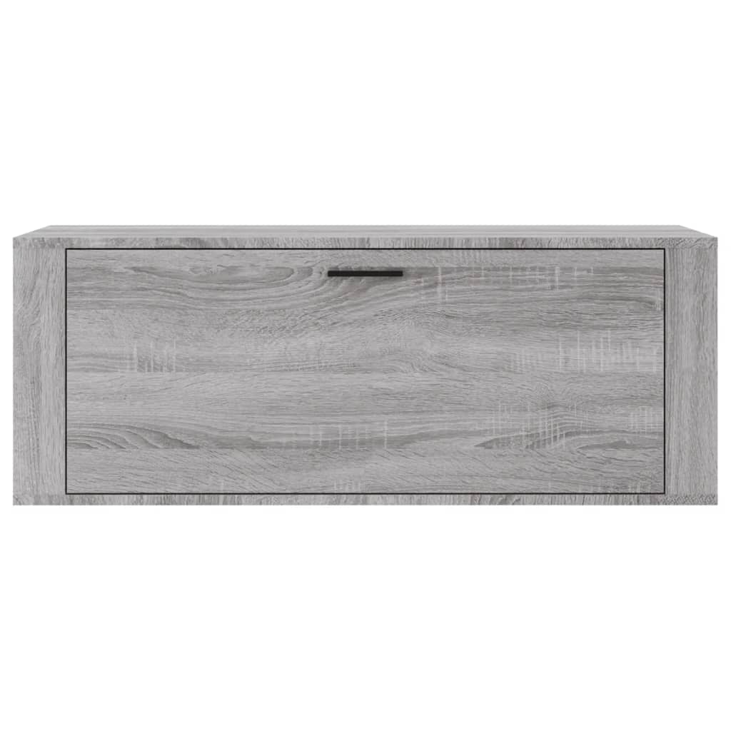 vidaXL Wand-Schuhschrank Grau Sonoma 100x35x38 cm Holzwerkstoff
