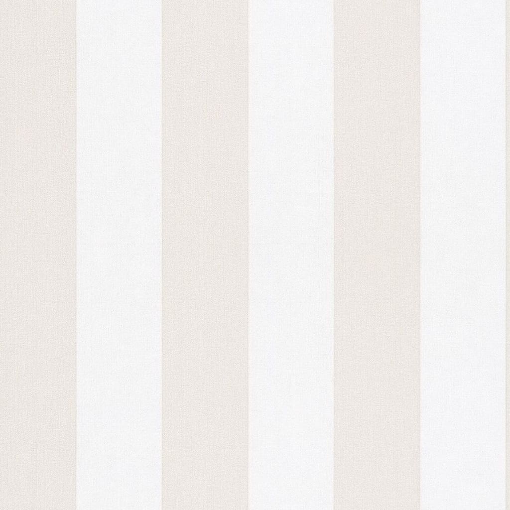 Topchic Tapete Stripes Beige und Weiß