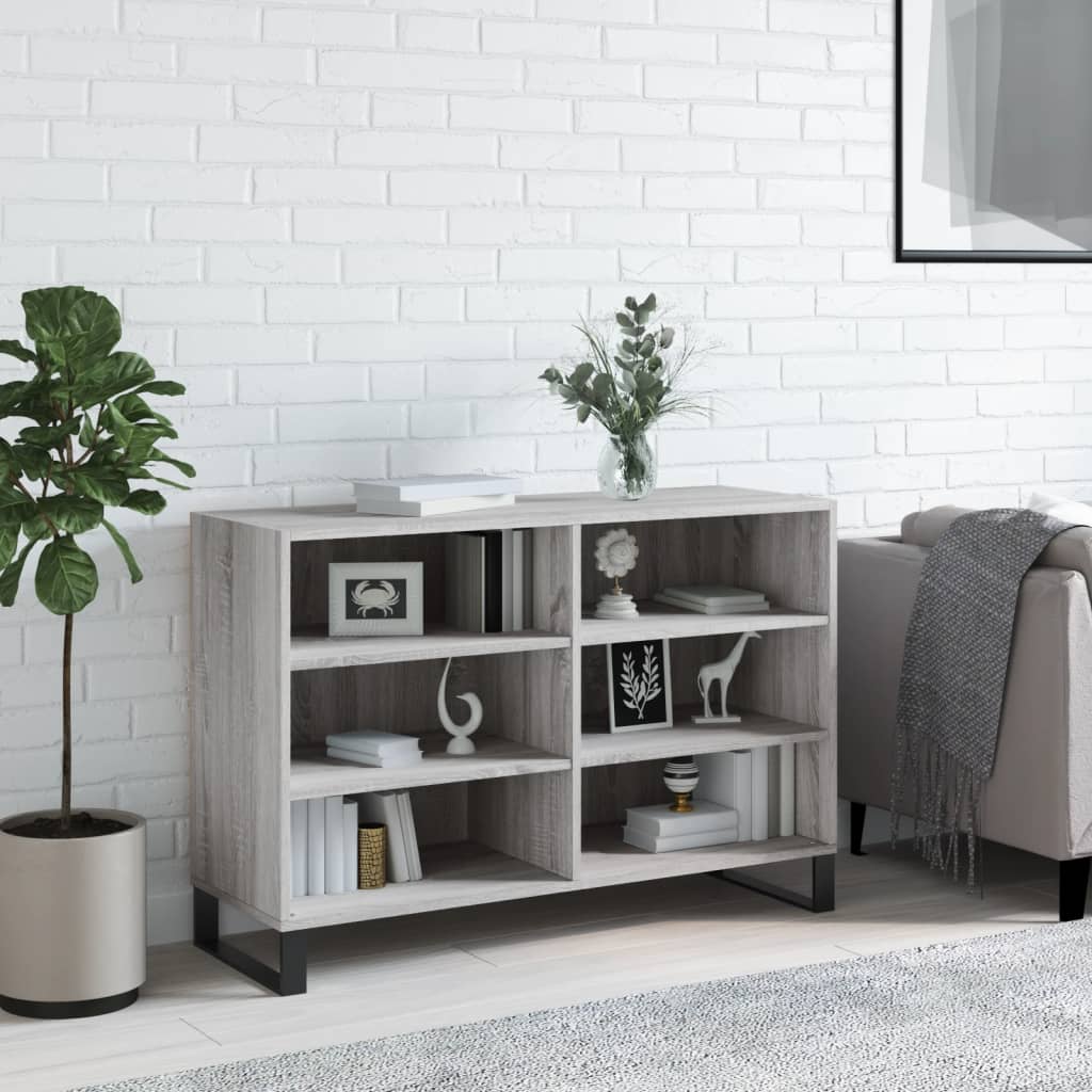 vidaXL Sideboard Grau Sonoma 103,5x35x70 cm Holzwerkstoff