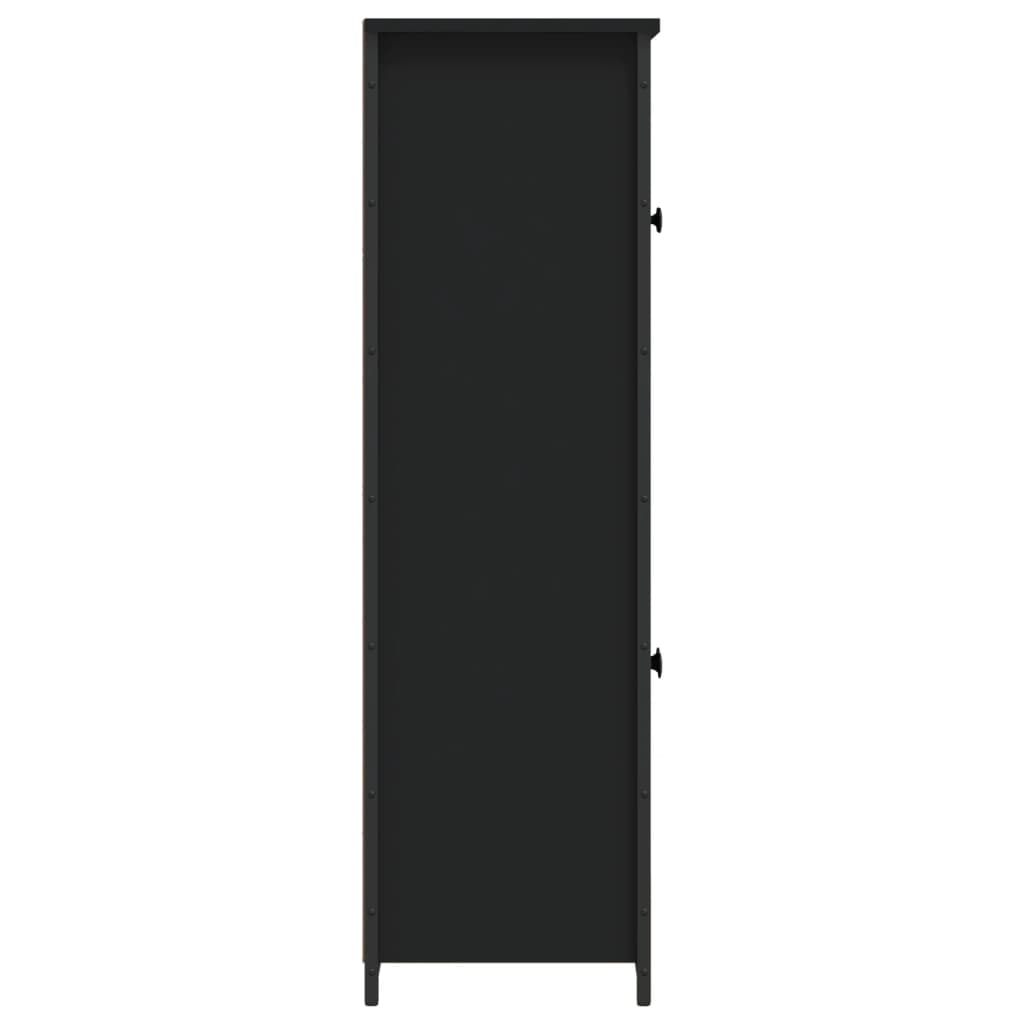 vidaXL Highboard Schwarz 62x32x106,5 cm Holzwerkstoff