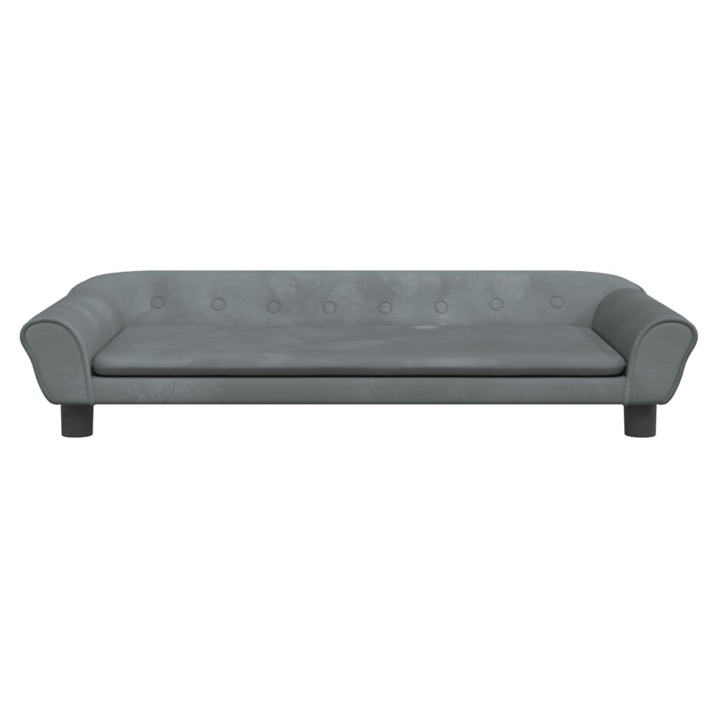 vidaXL Hundebett Dunkelgrau 100x50x21 cm Samt