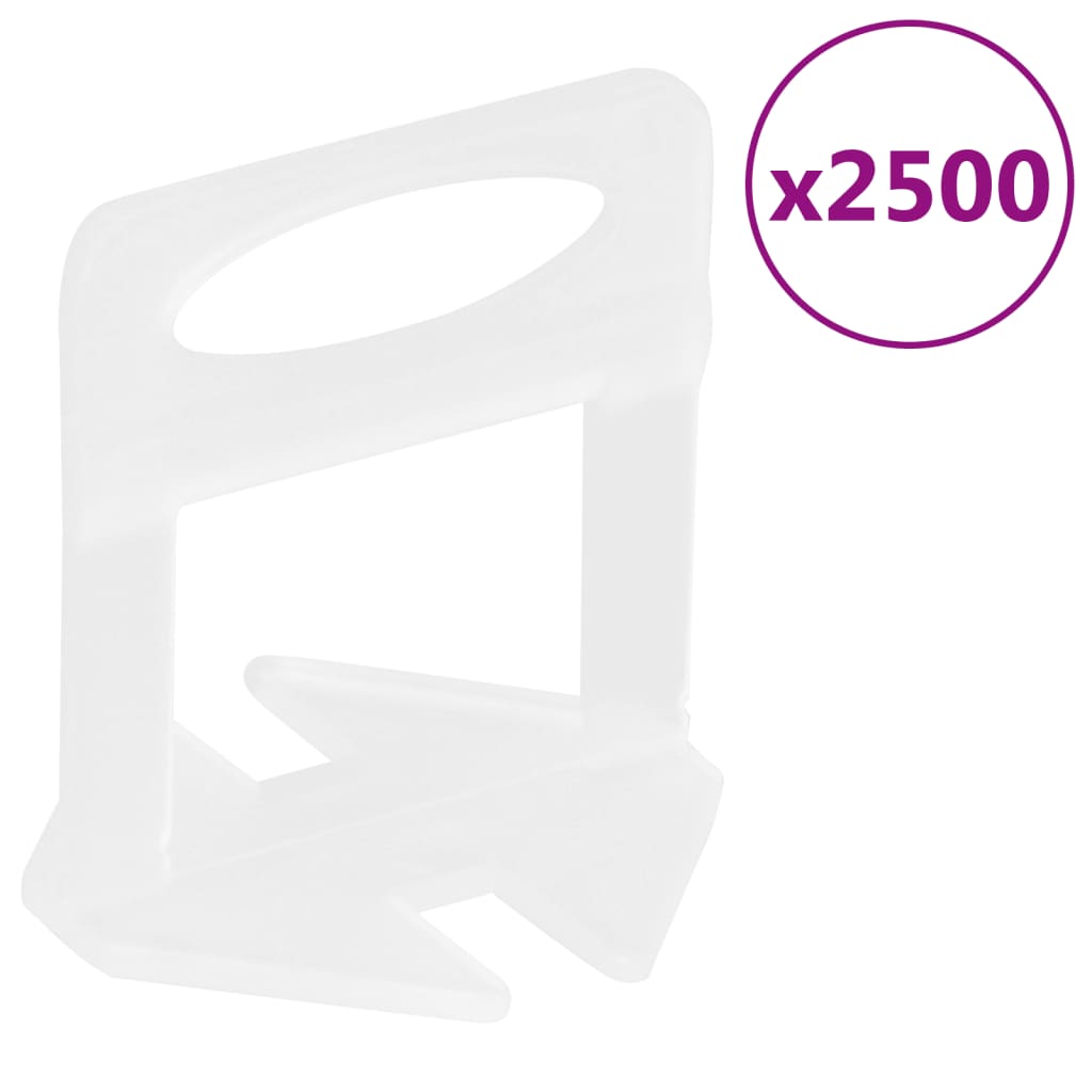 vidaXL Fliesen-Nivelliersystem 500 Keile 2500 Clips 2 mm