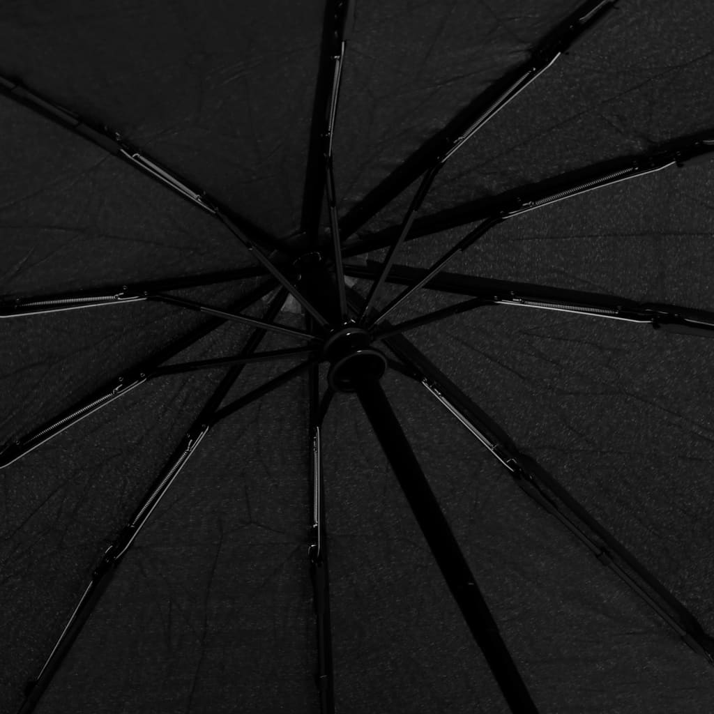 vidaXL Faltbarer Regenschirm Automatisch Schwarz 104 cm