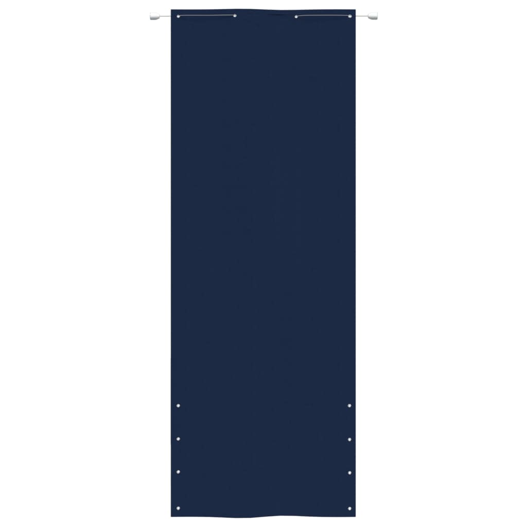 vidaXL Balkon-Sichtschutz Blau 80x240 cm Oxford-Gewebe