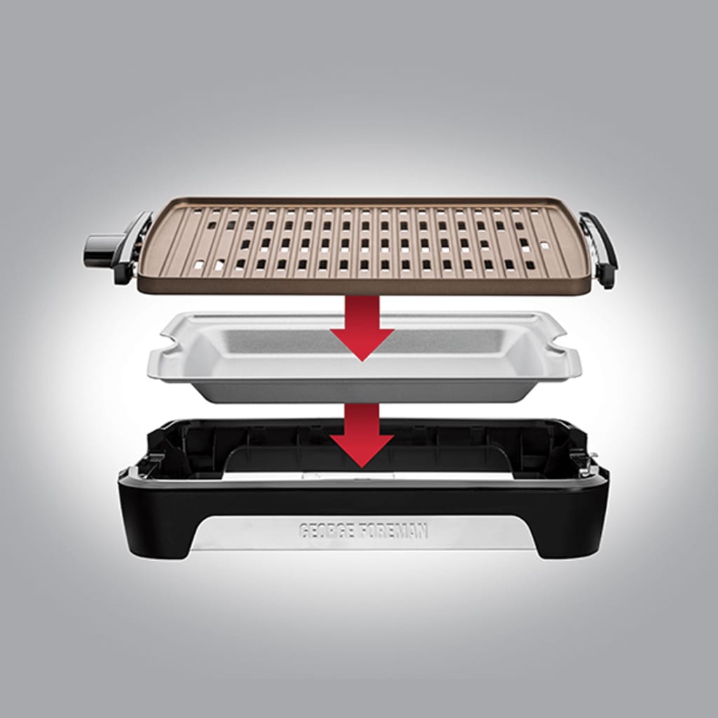 GEORGE FOREMAN Tischgrill Smokeless L Kupfer