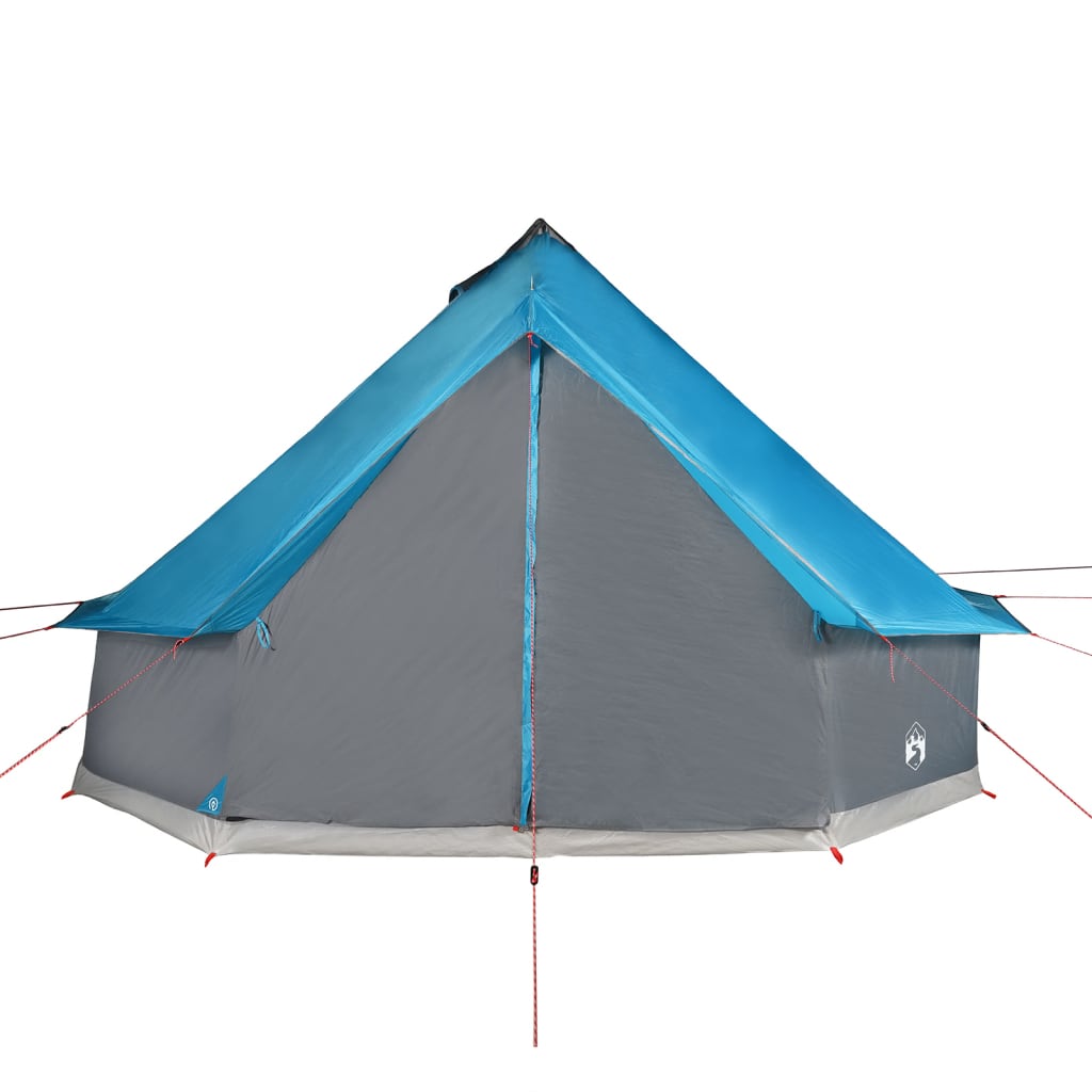 vidaXL Tipi-Familienzelt 8 Personen Blau Wasserdicht