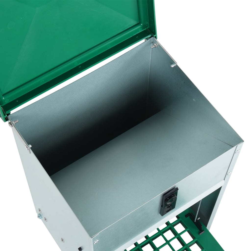 vidaXL Geflügel-Futterautomat Feedomatic mit Pedal 12 kg