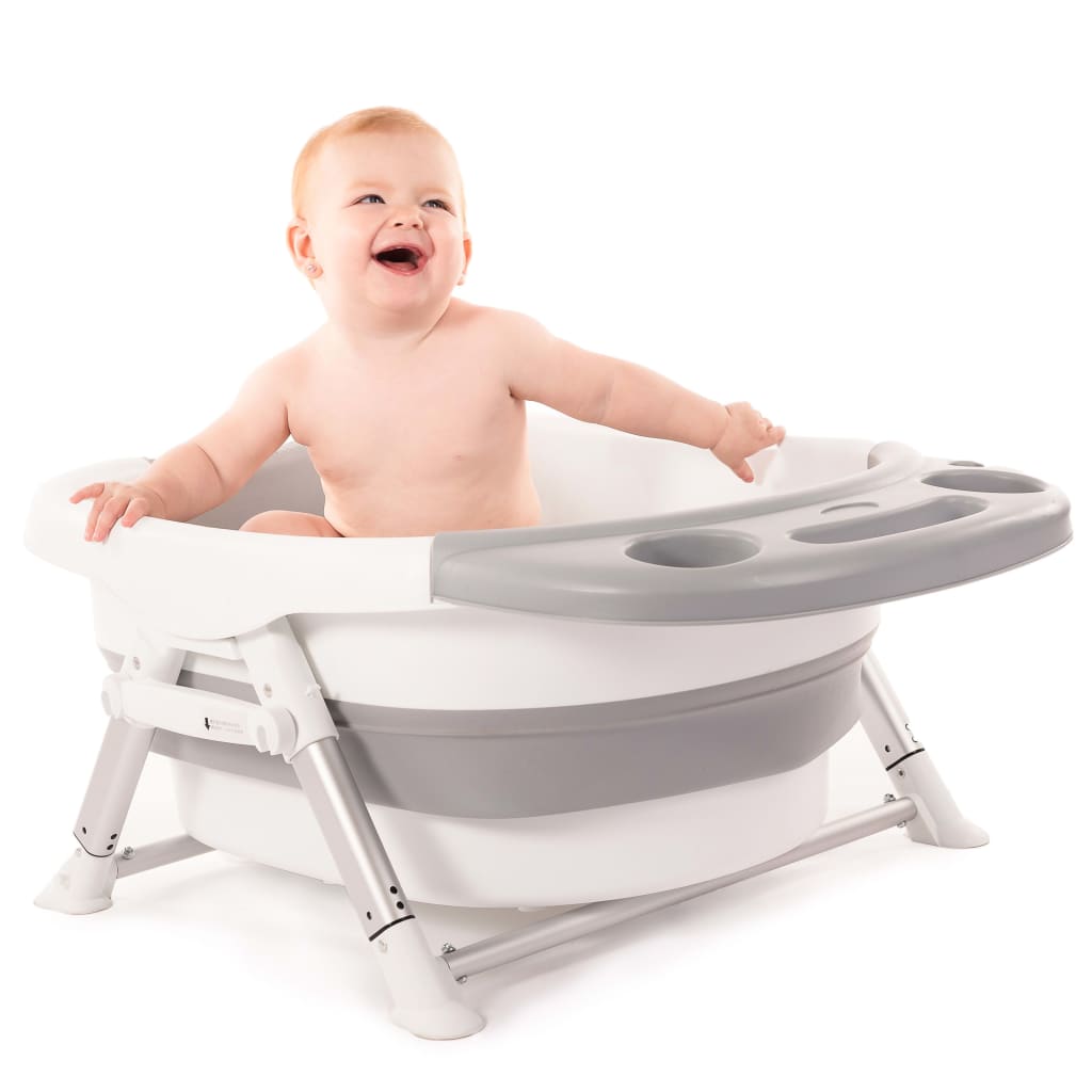 Bo Jungle B-Foldable Baby-Badewanne für Dusche Grau und Weiß