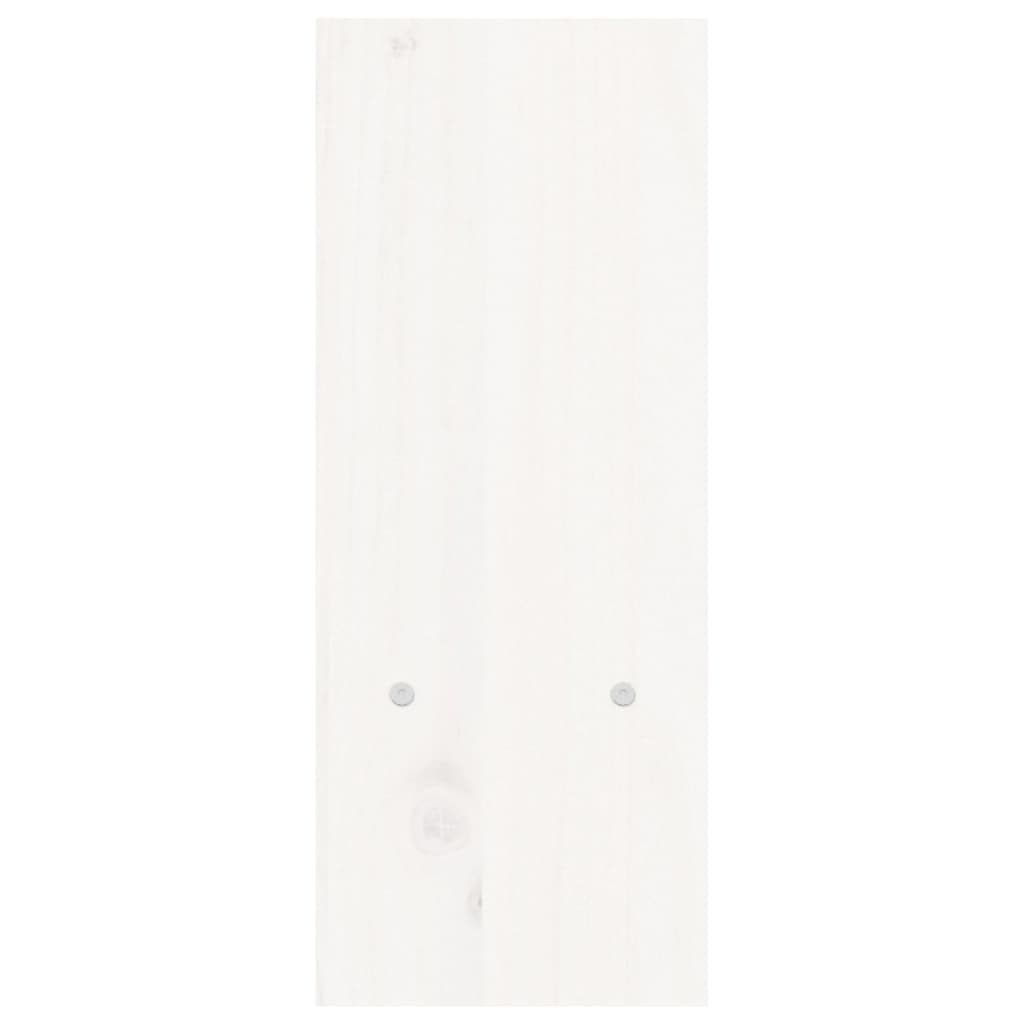 vidaXL Monitorständer Weiß (39-72)x17x43 cm Massivholz Kiefer