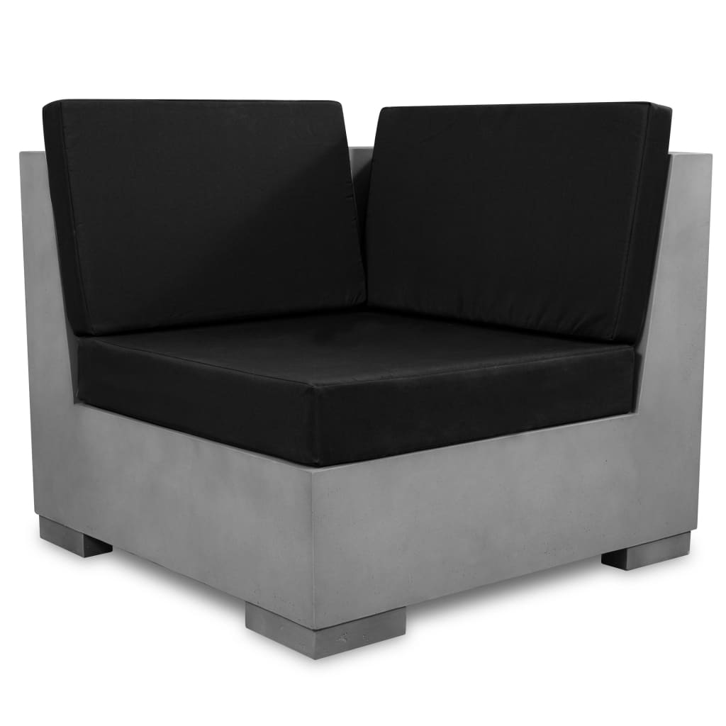 vidaXL 8-tlg. Garten-Lounge-Set mit Auflagen Beton Grau