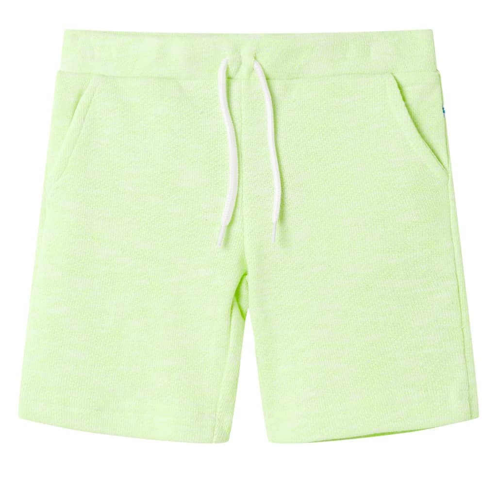 Kindershorts mit Kordelzug Neongelb 116