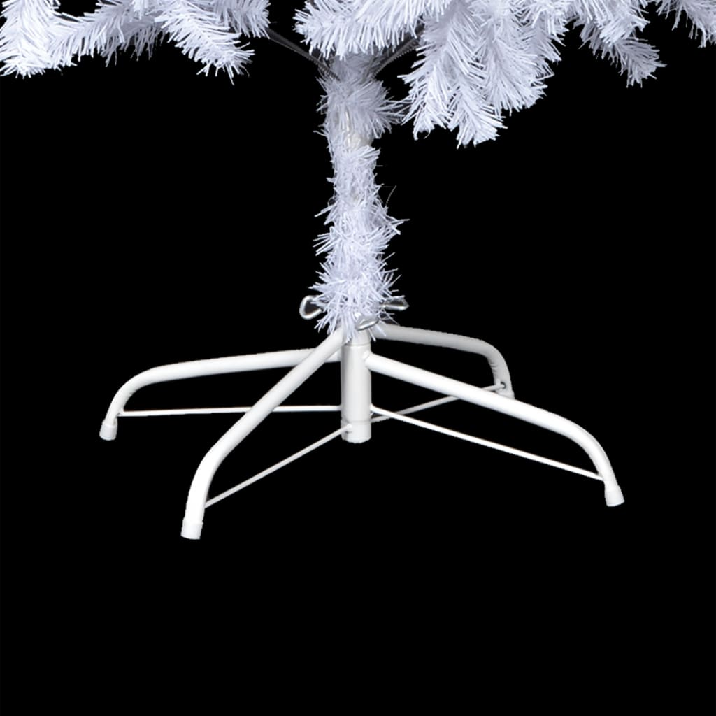 vidaXL Künstlicher Weihnachtsbaum mit LEDs & Kugeln 210 cm 910 Zweige