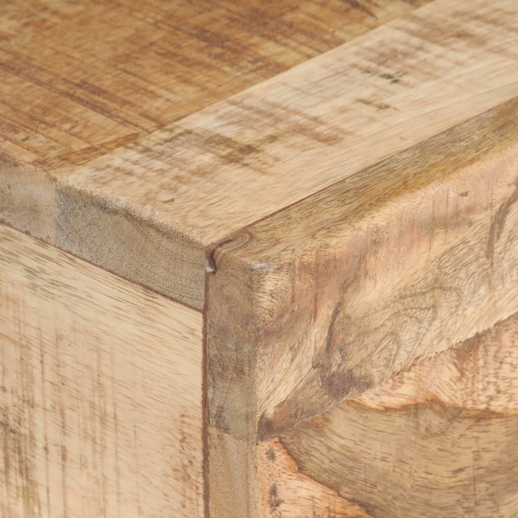 vidaXL Beistelltisch 40x30x50 cm Raues Mango-Massivholz