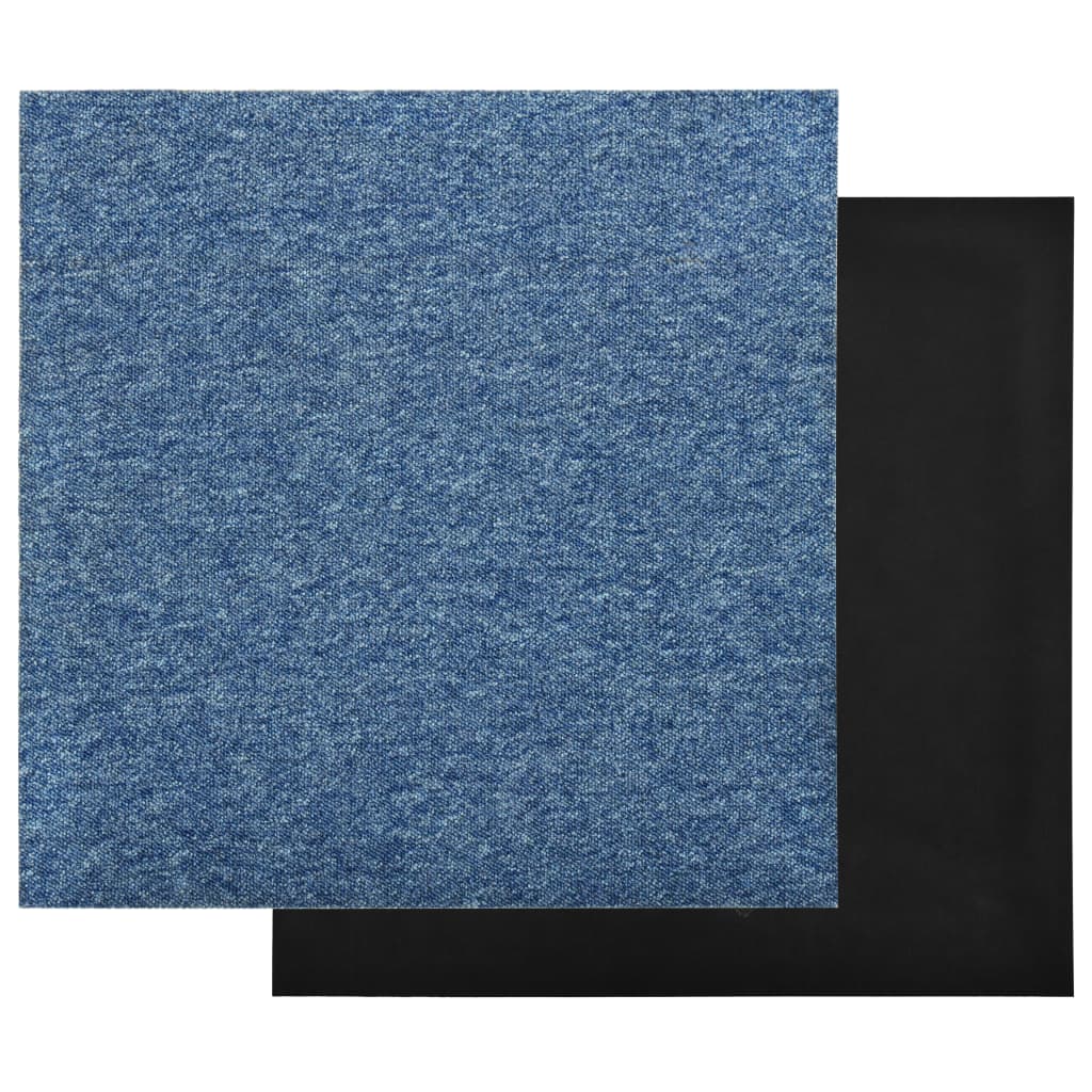 vidaXL Teppichfliesen 20 Stk. 5 m² 50x50 cm Blau