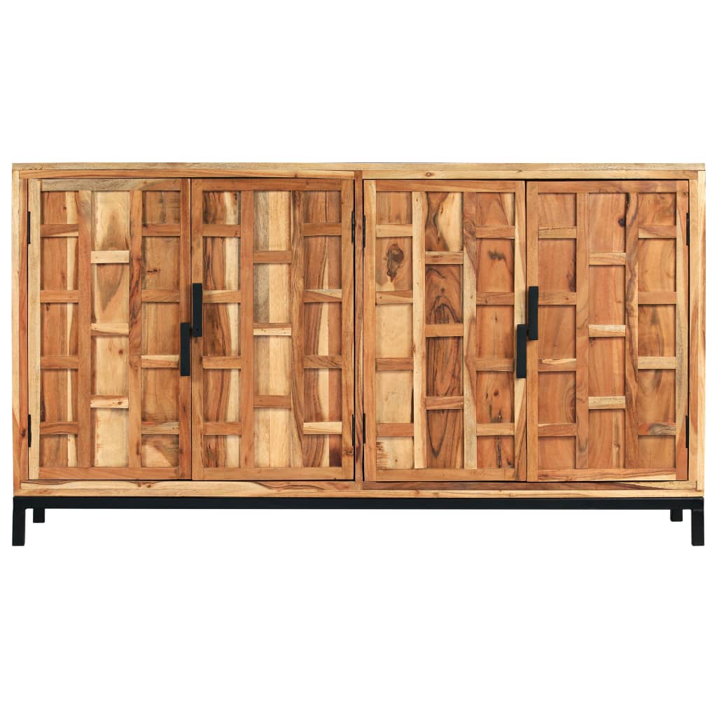 vidaXL Sideboard Akazienholz Massiv 145 x 40 x 80 cm