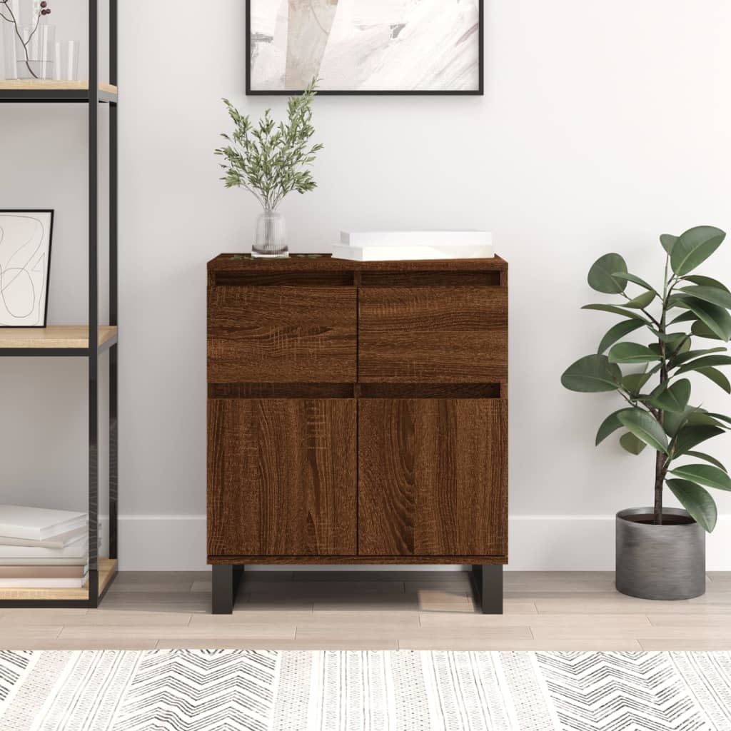 vidaXL Sideboard Braun Eichen-Optik 60x35x70 cm Holzwerkstoff