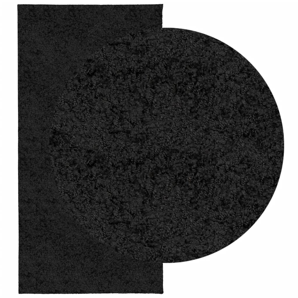 vidaXL Shaggy-Teppich PAMPLONA Hochflor Modern Schwarz 100x200 cm