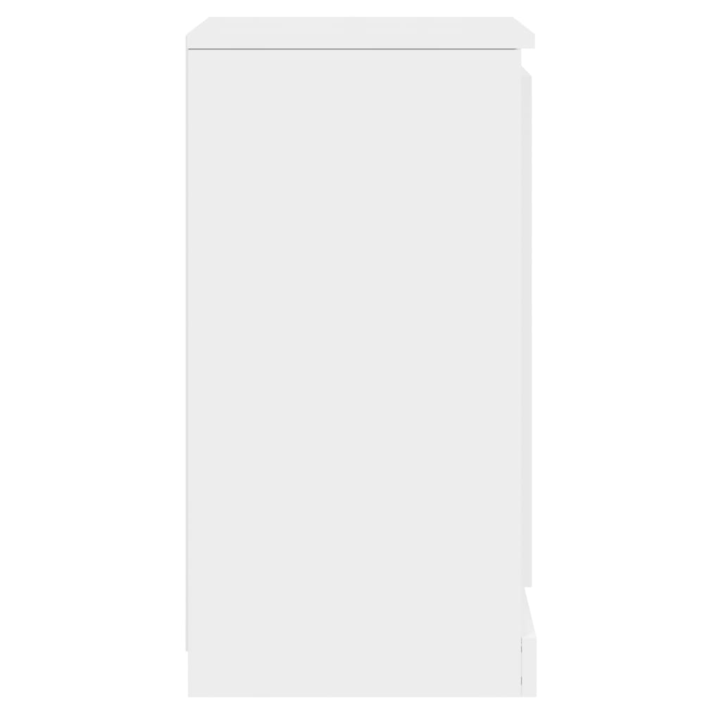 vidaXL Sideboard Hochglanz-Weiß 37,5x35,5x67,5 cm Holzwerkstoff