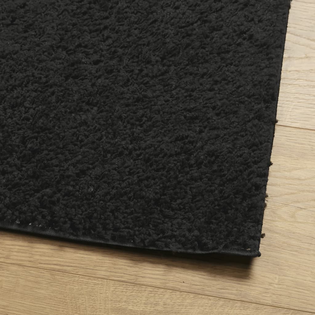 vidaXL Shaggy-Teppich PAMPLONA Hochflor Modern Schwarz 100x200 cm