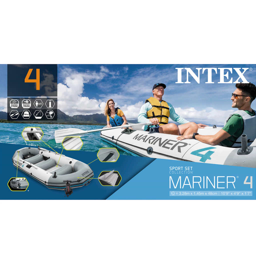 Intex Schlauchboot Mariner 4 328×145×48 cm 68376NP