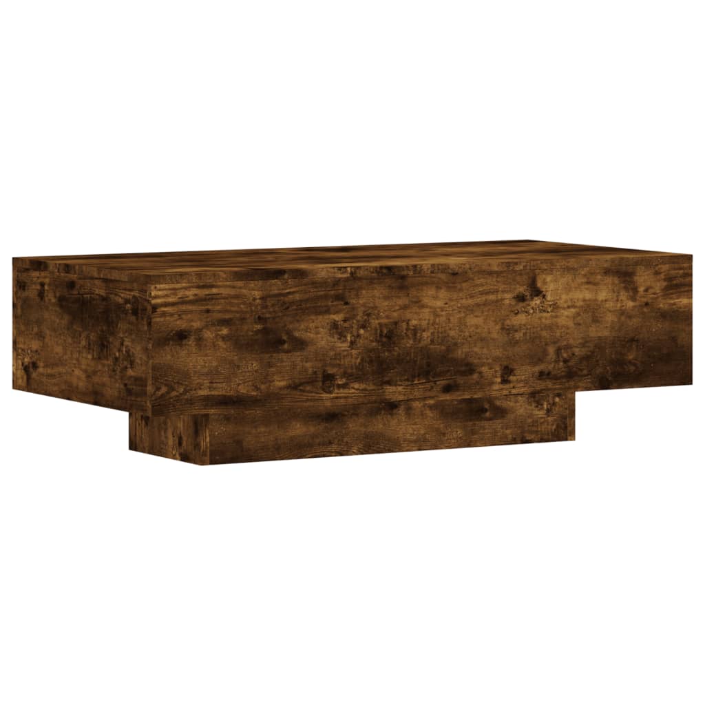 vidaXL Couchtisch Räuchereiche 100x49,5x31 cm Holzwerkstoff