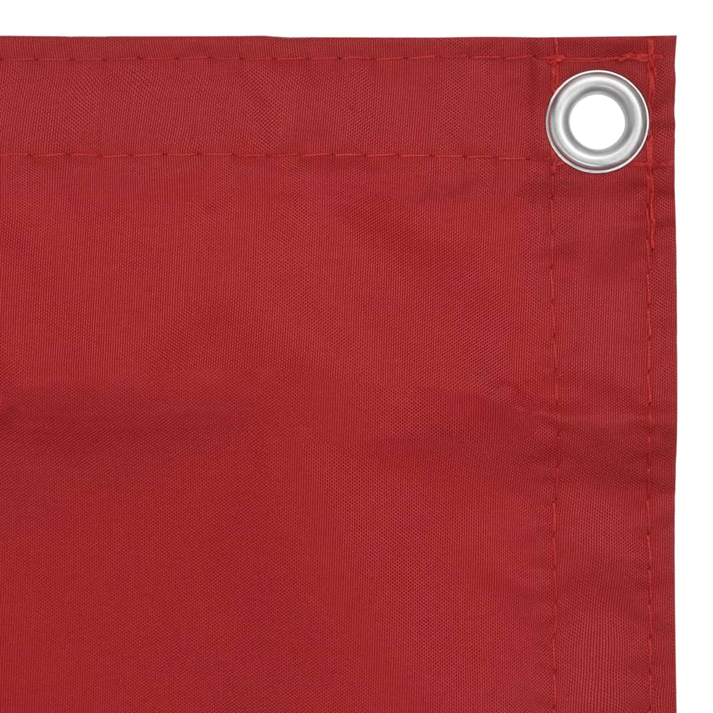 vidaXL Balkon-Sichtschutz Rot 120x500 cm Oxford-Gewebe