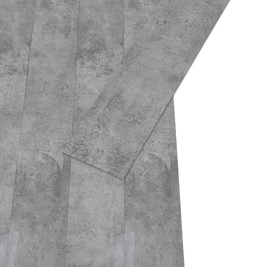 vidaXL PVC-Fliesen 5,02 m² 2 mm Selbstklebend Zementbraun