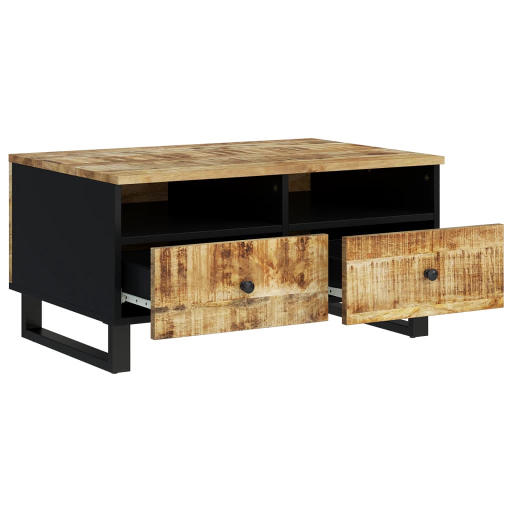 vidaXL Couchtisch 80x54x40 cm Massivholz Mango & Holzwerkstoff