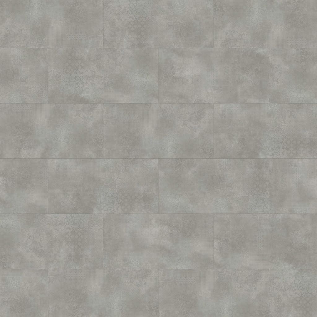 Grosfillex Wandfliesen Gx Wall+ 5 Stk. Zement Blumen 45x90 cm Grau