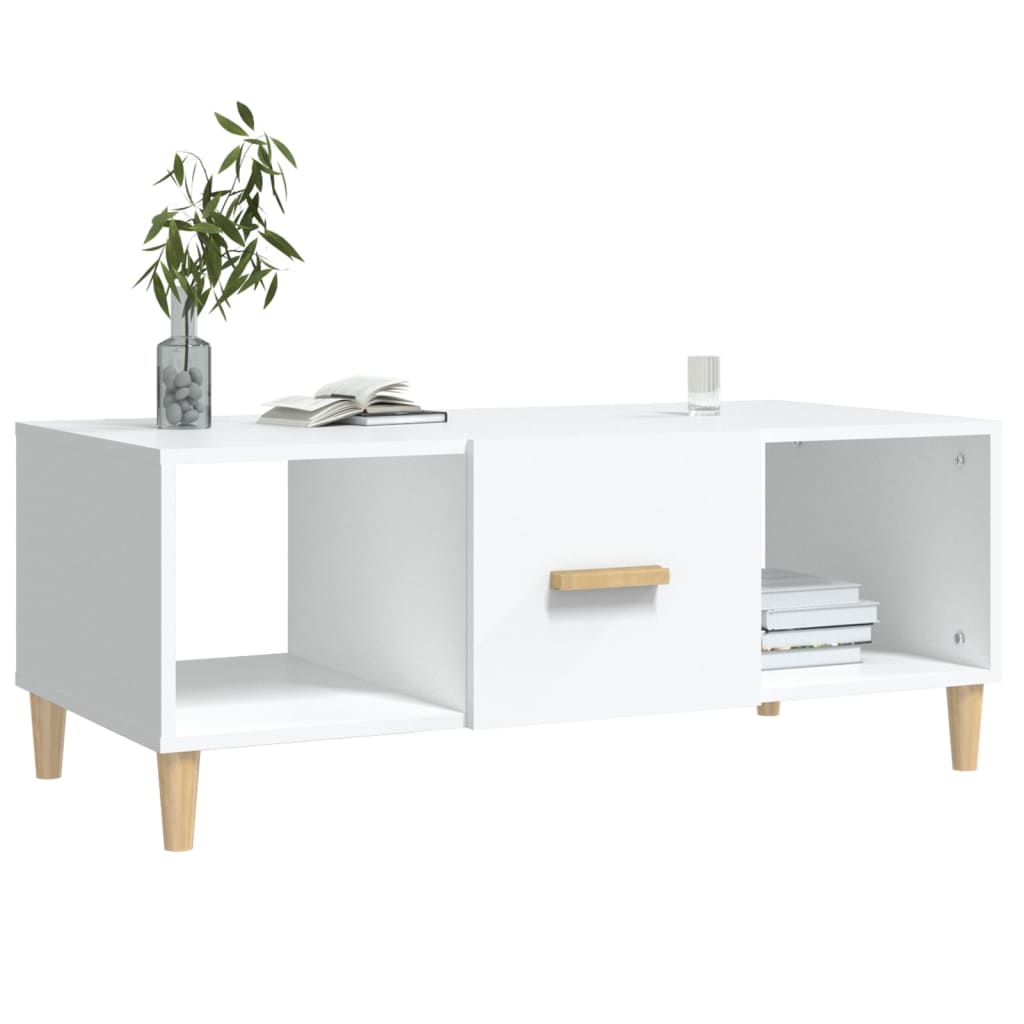 vidaXL Couchtisch Weiß 102x50x40 cm Holzwerkstoff