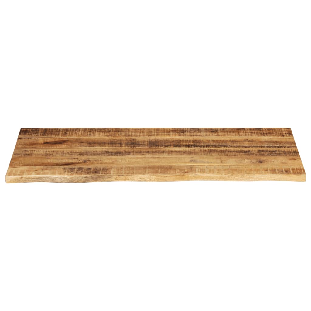 vidaXL Tischplatte 100x60x3,8 cm Baumkante Massivholz Raues Mangoholz