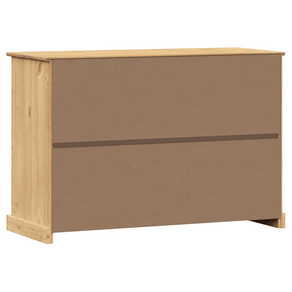 vidaXL Sideboard mit Schubladen VIGO 113x40x75 cm Massivholz Kiefer