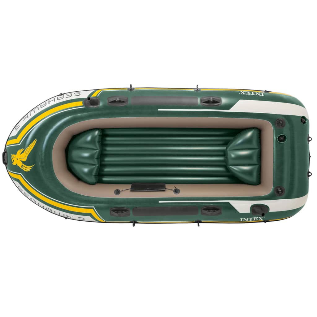 Intex Schlauchboot-Set Seahawk 3 mit Trolling-Motor und Halterung