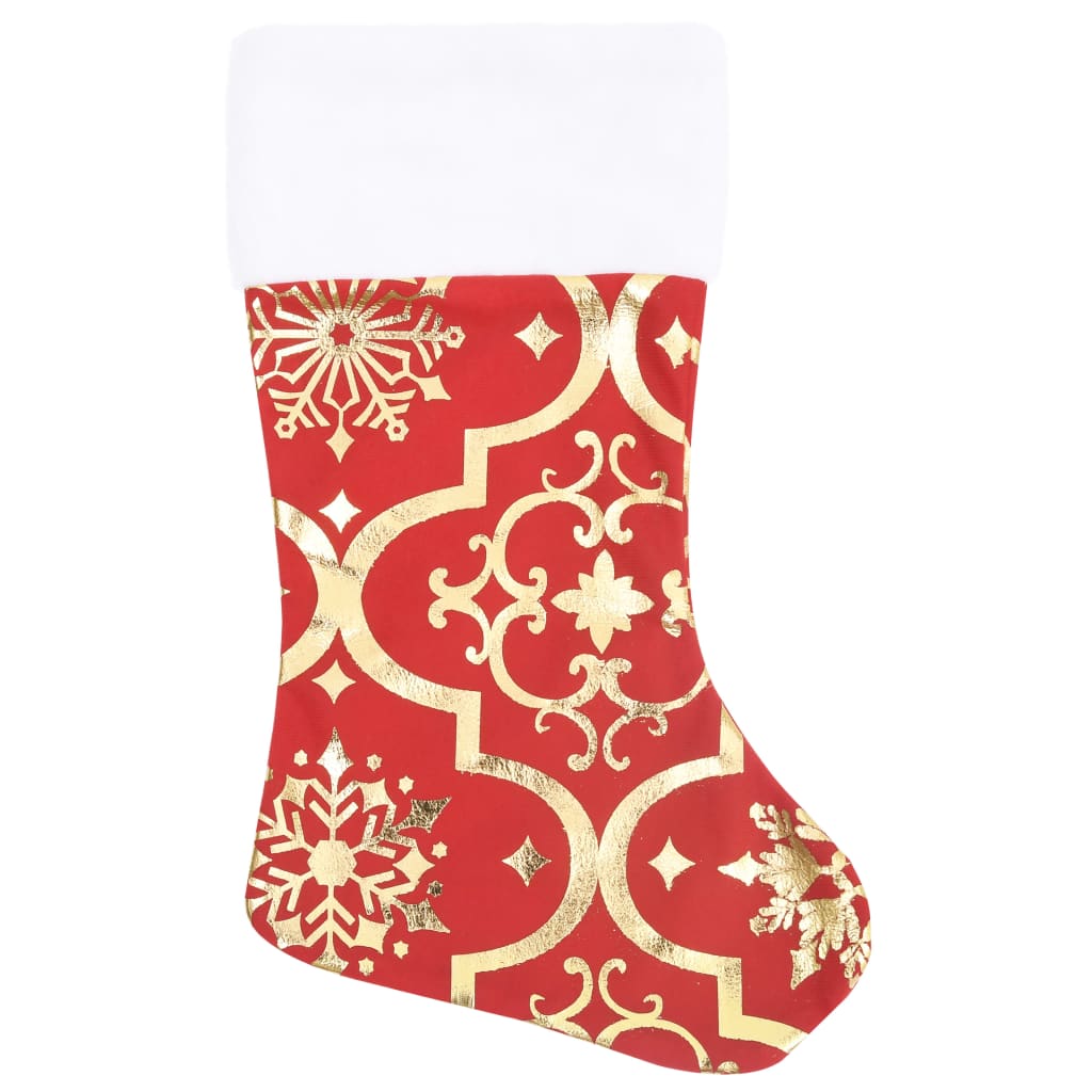 vidaXL Luxus-Weihnachtsbaumdecke mit Socke Rot 150 cm Stoff