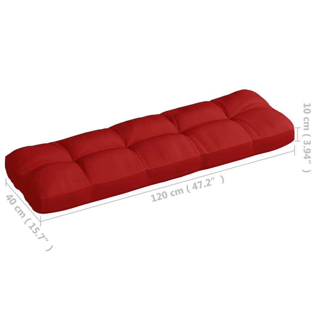 vidaXL Palettensofa-Kissen 7 Stk. Rot