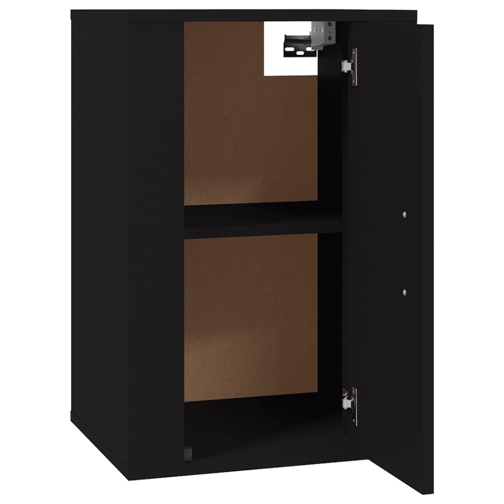 vidaXL TV-Wandschrank Schwarz 40x34,5x60 cm