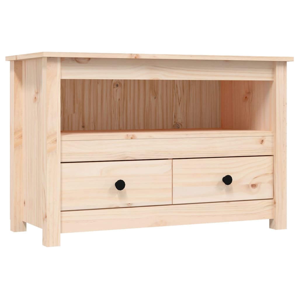 vidaXL TV-Schrank 79x35x52 cm Massivholz Kiefer