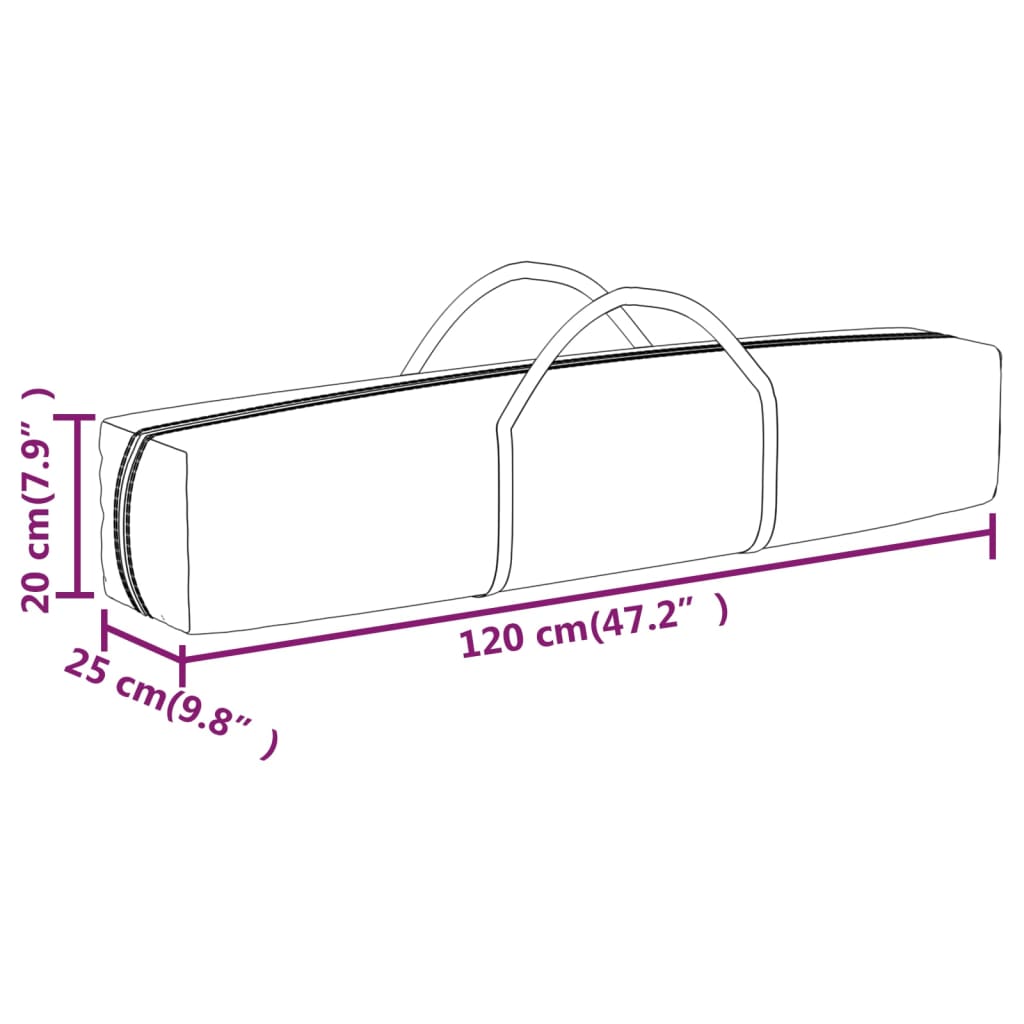 vidaXL Partyzelt Faltbar Creme 3x3 m