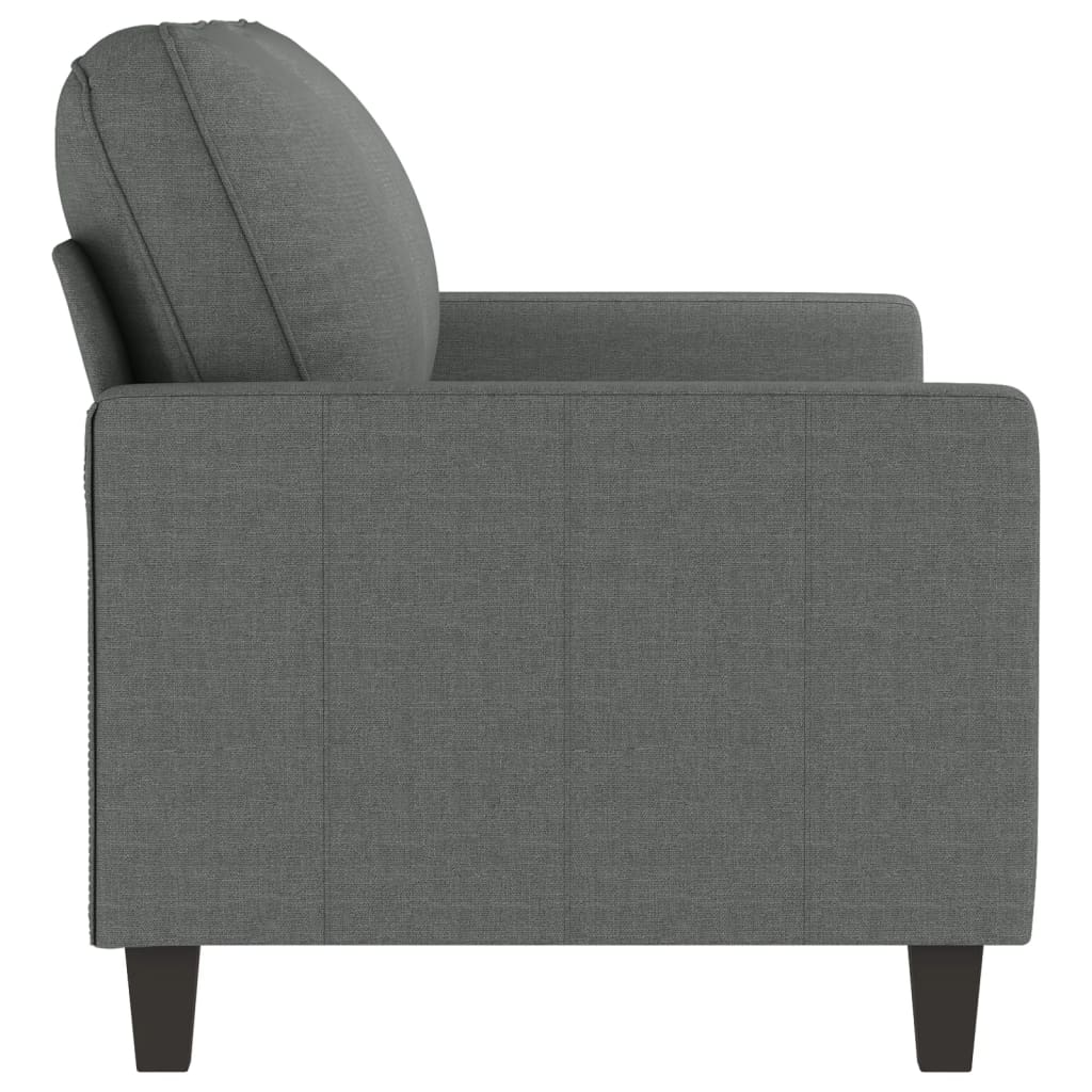 vidaXL 2-Sitzer-Sofa Dunkelgrau 140 cm Stoff