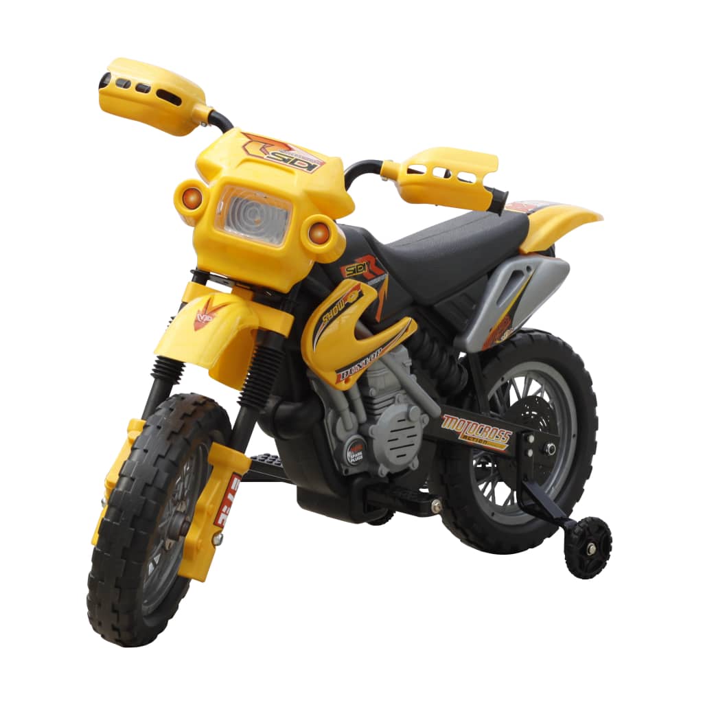 vidaXL Kindermotorrad Gelb und Schwarz