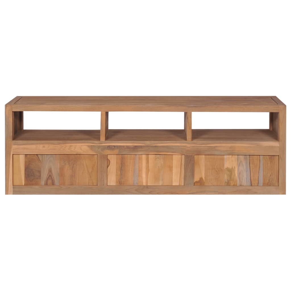 vidaXL TV-Schrank Massivholz Teak Natur 120×30×40 cm