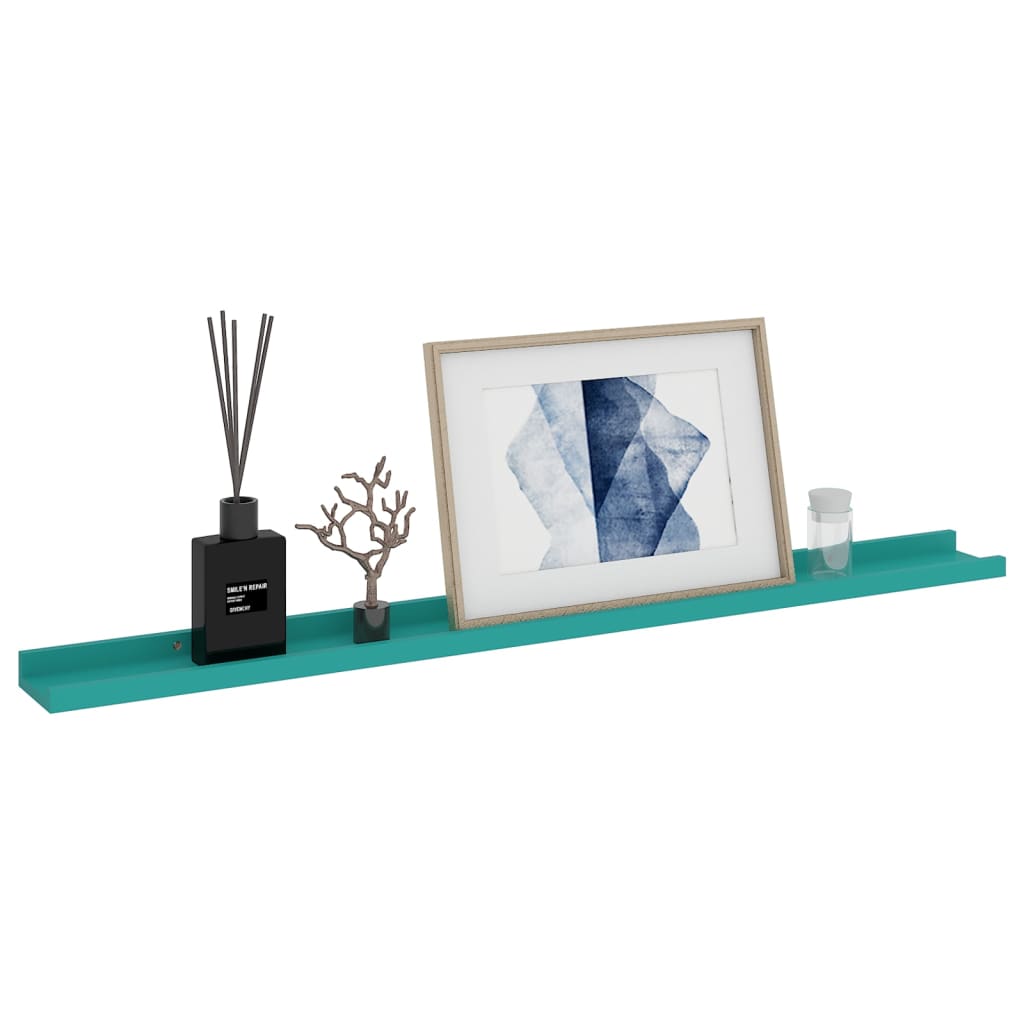 vidaXL Wandregale 4 Stk. Blau 100x9x3 cm