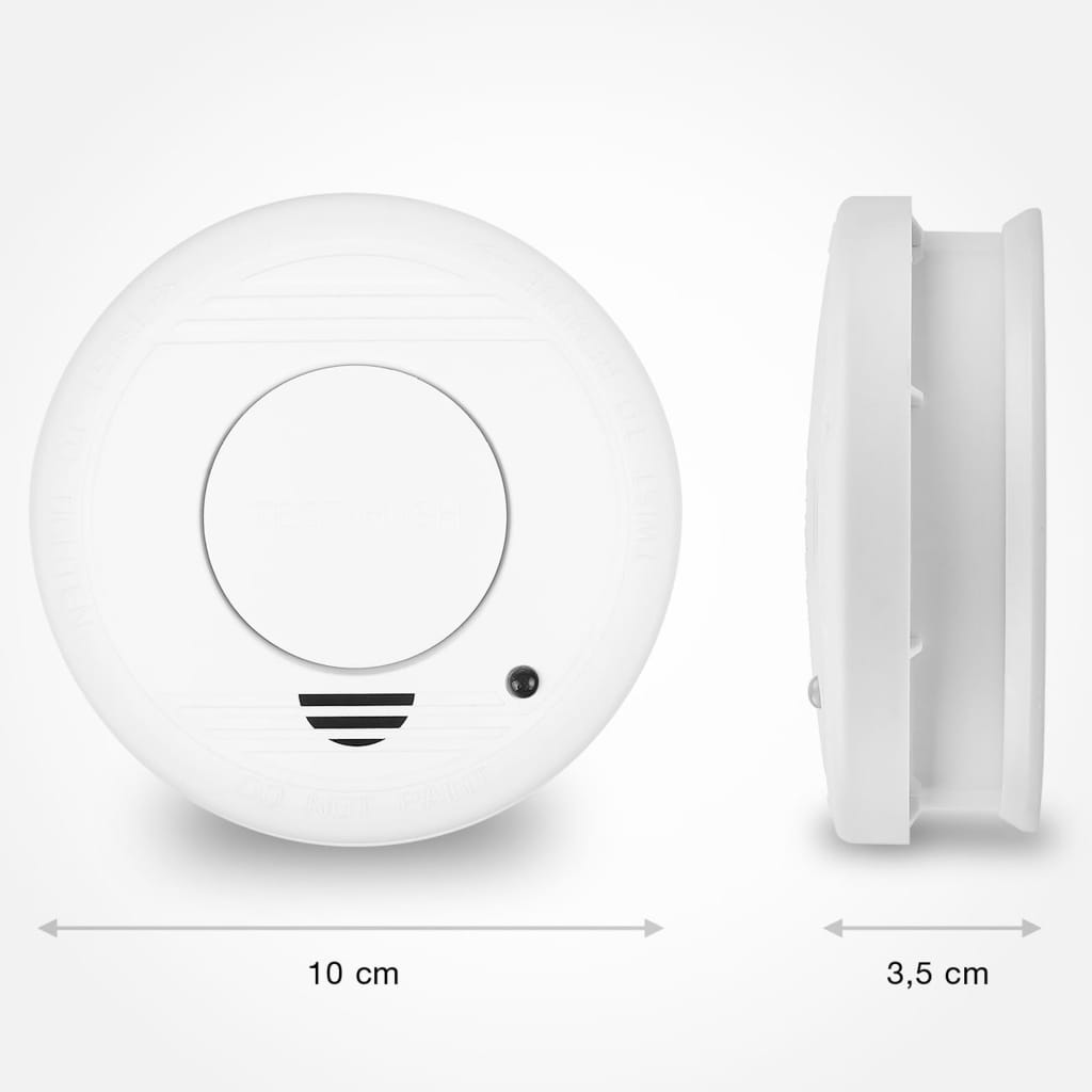 Smartwares Rauchmelder 10x10x3,5 cm Weiß